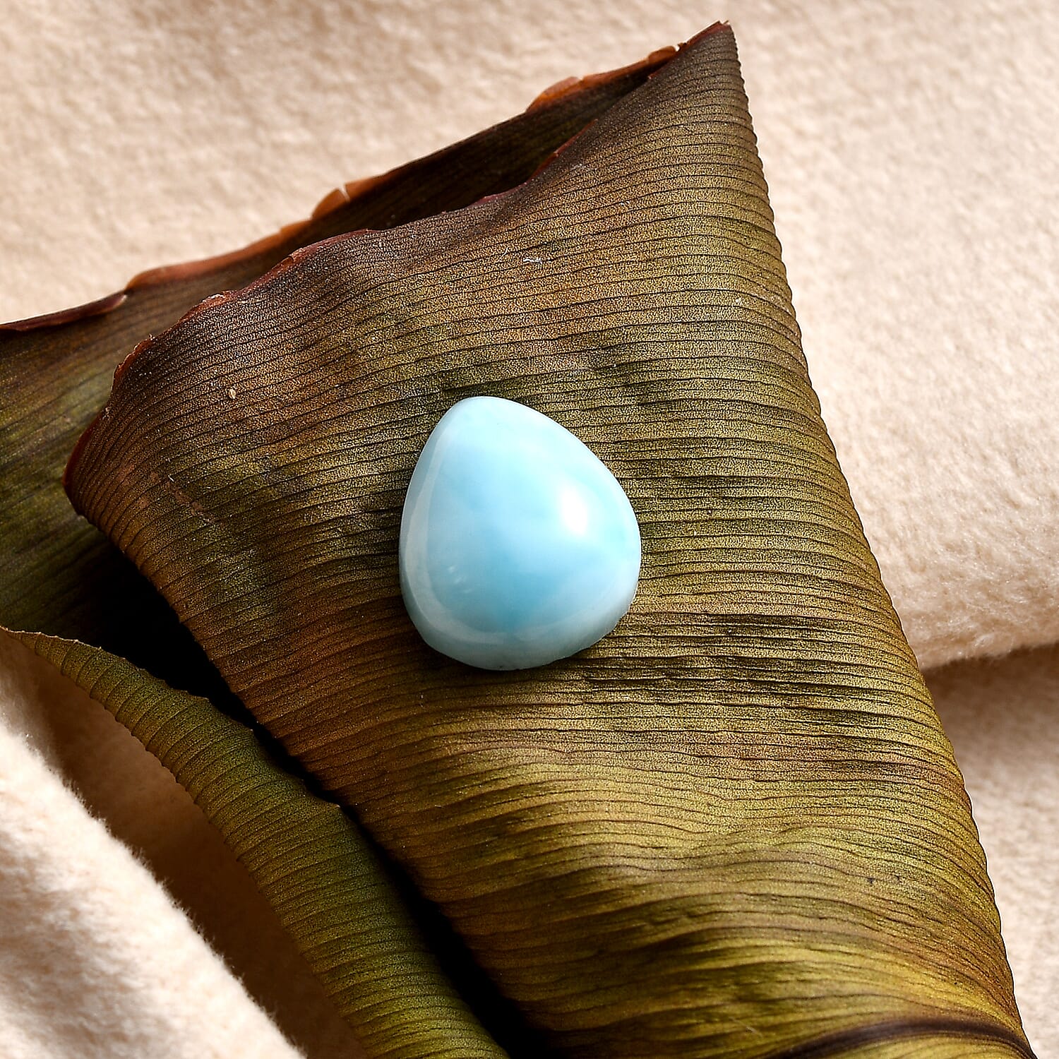 AAA Larimar (Pear 12x10 mm) 3.77 ctw Loose Gemstone