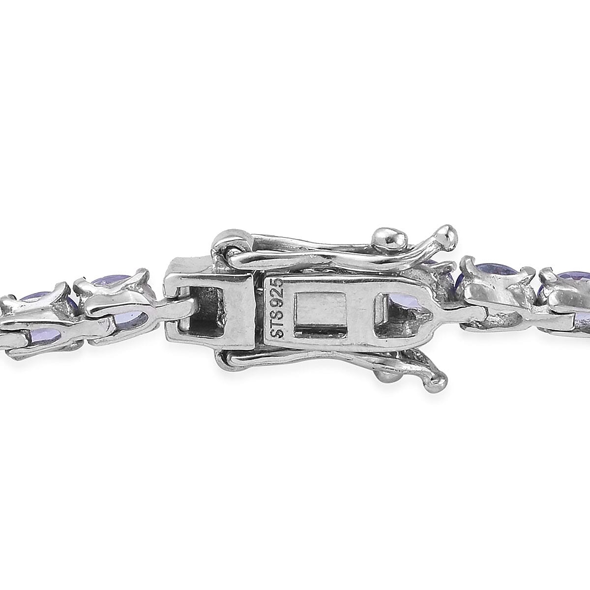 Tanzanite Tennis Bracelet in Platinum Over Sterling Silver (7.25 In) 6.40 ctw image number 3