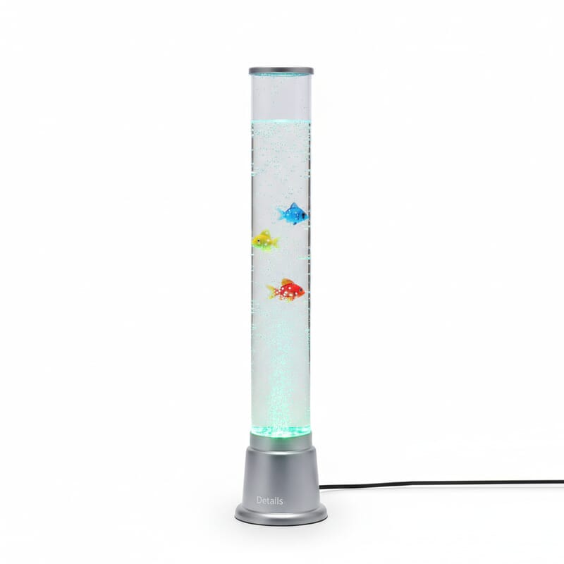 Fish Tank/Lamp with Color Changing LED Light