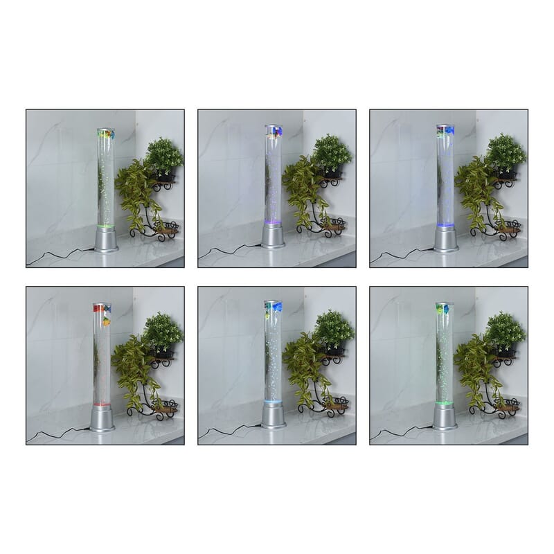Fish Tank/Lamp with Color Changing LED Light