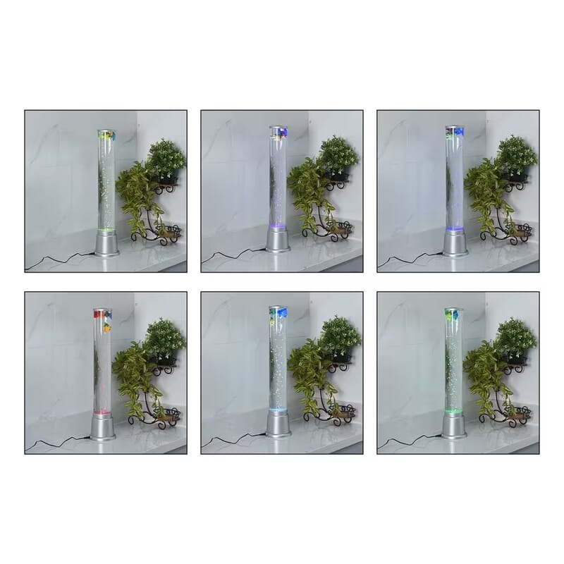 Fish Tank/Lamp with Color Changing LED Light