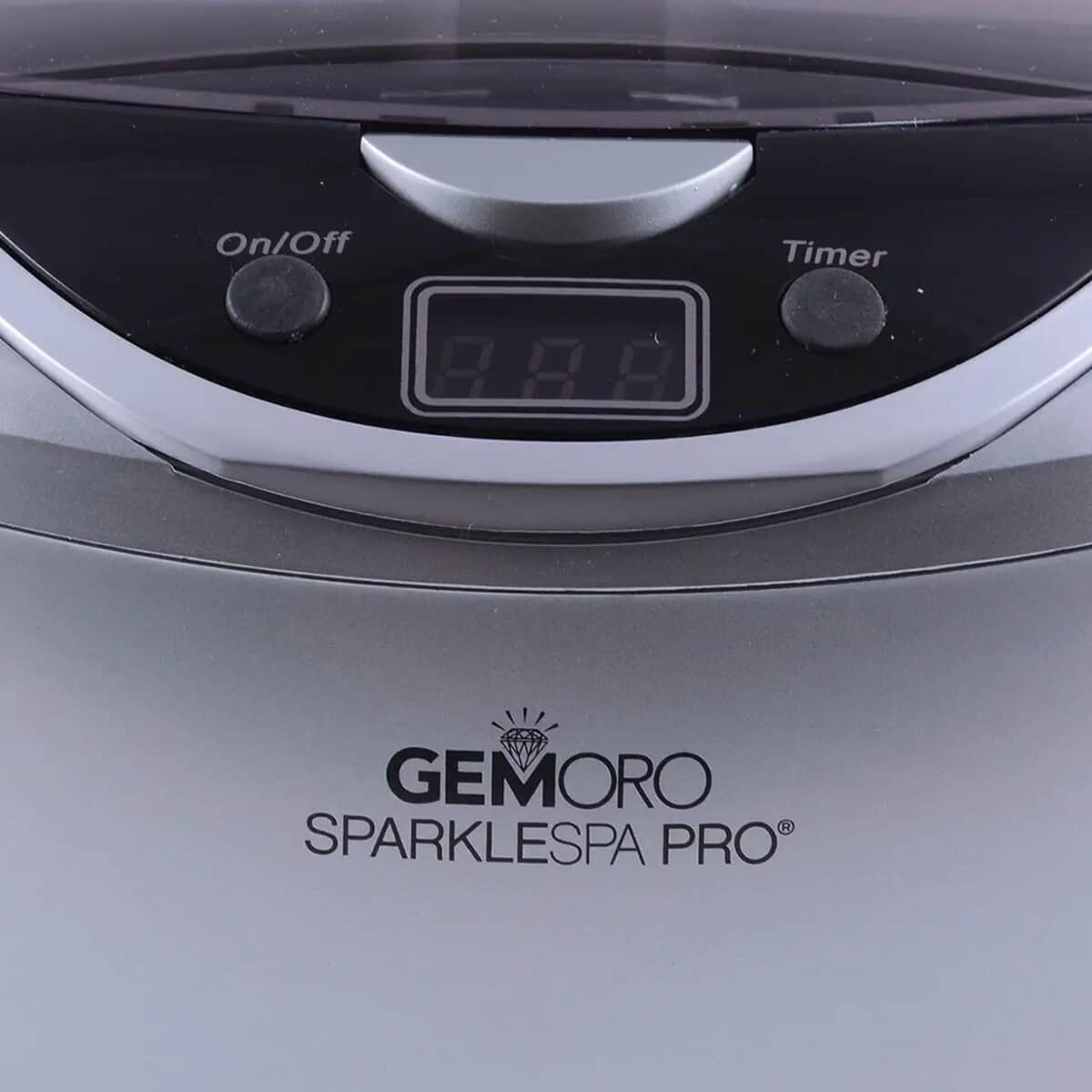 Gemoro Sparkle Spa Pro: Deluxe Personal Ultrasonic Jewelry Cleaner - Grey image number 6