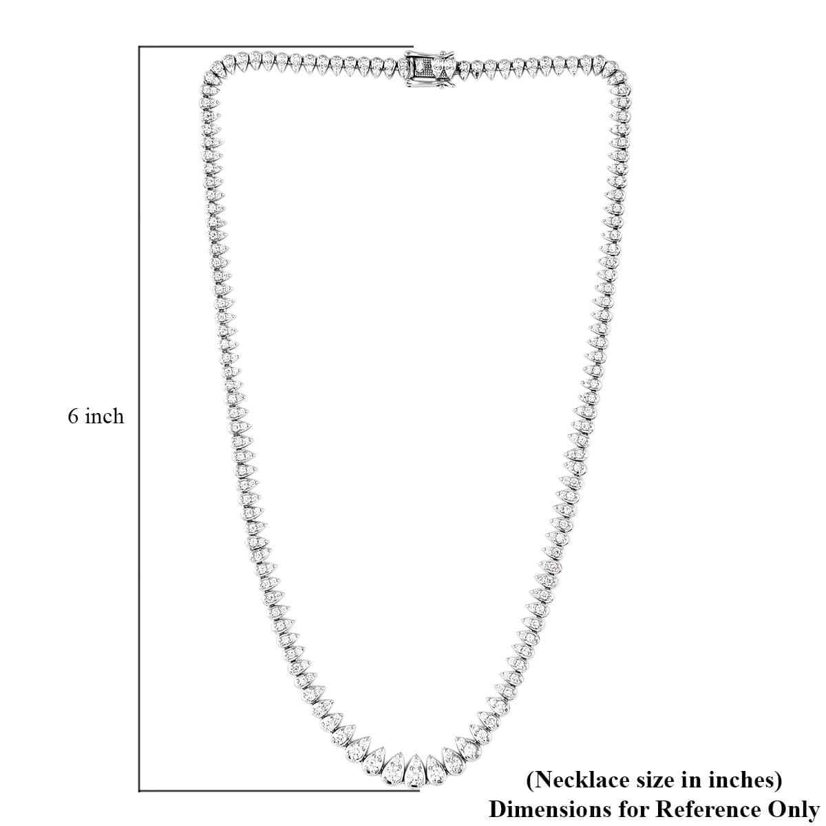 Rhapsody 950 Platinum E-F VS Diamond Necklace 16 Inches 29 Grams 5.00 ctw image number 4
