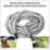 Stainless Steel Super Durable Metal Garden Hose (Approx. 100ft)