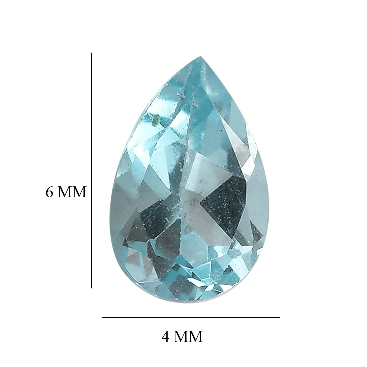 AA Green Apatite Set of 2 (Pear 6x4 mm) 0.70 ctw Loose Gemstone