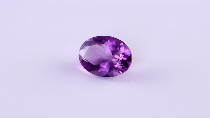 AA Mashamba Amethyst (Ovl 14x10 mm) 4.63 ctw Loose gemstone