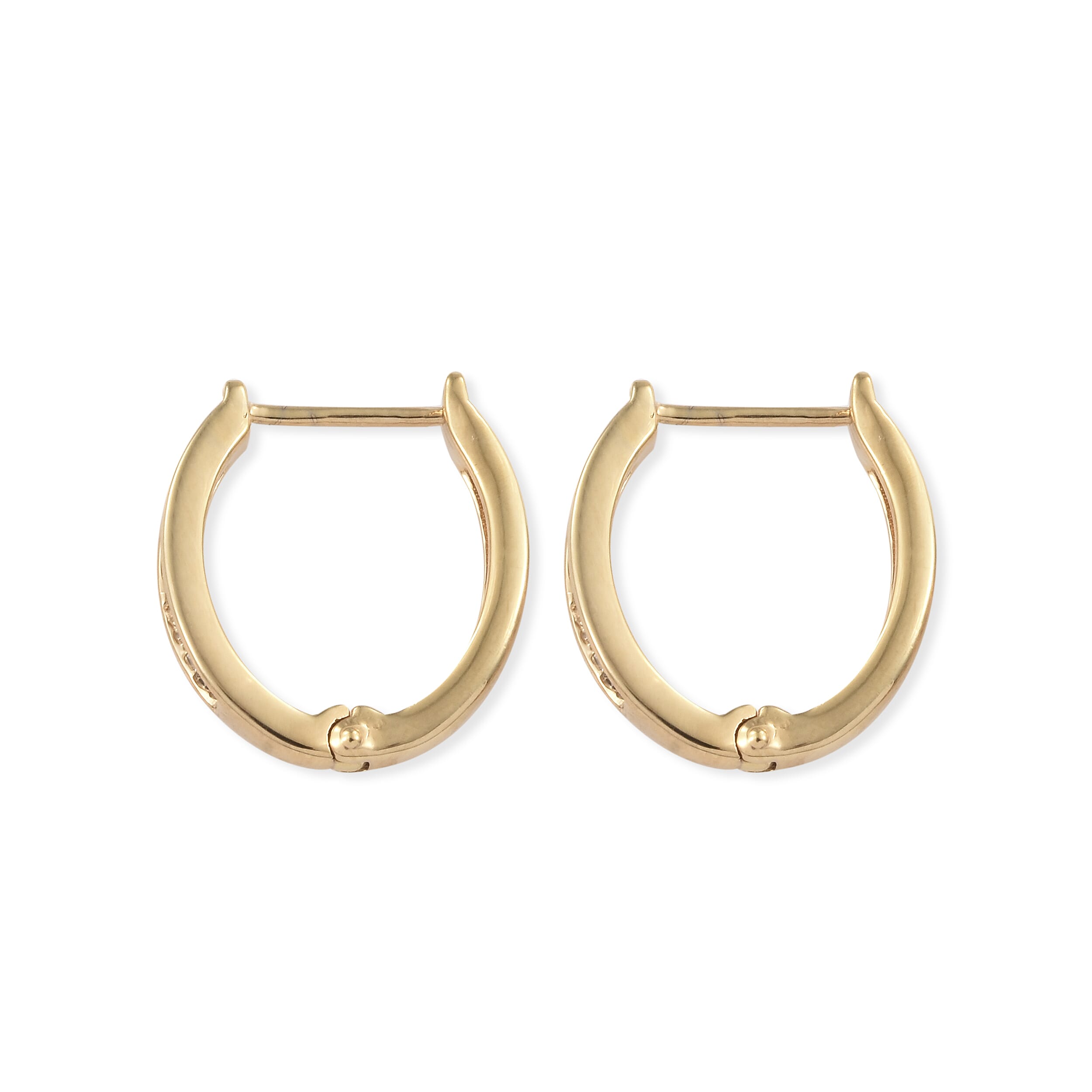 Diamond G-H I3 Earrings in 14K Yellow Gold Over Sterling Silver 0.25 ctw