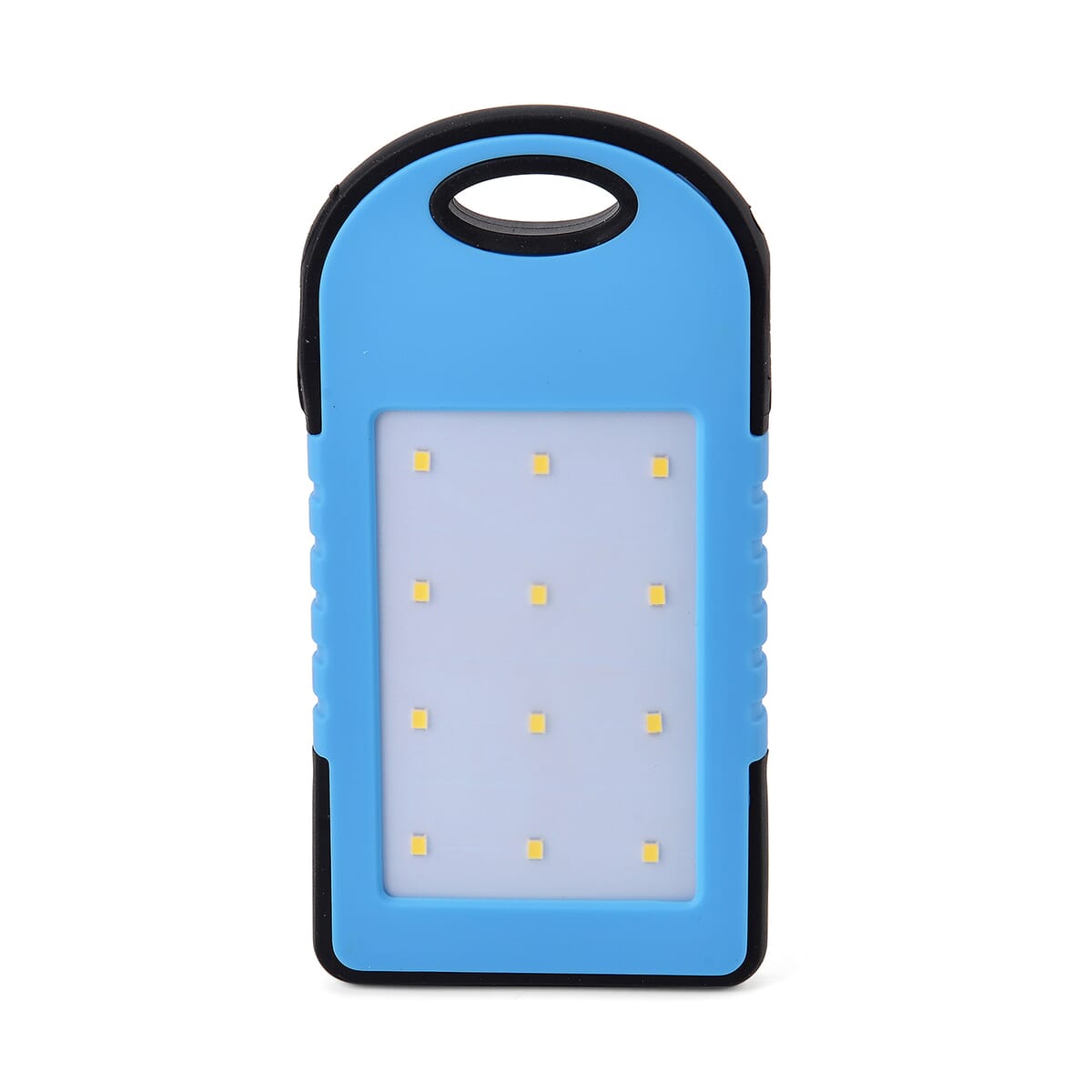 Homesmart Sky Blue Carabiner Solar 5000 mAh Battery Charger with USB & Emergency LED Torch image number 5
