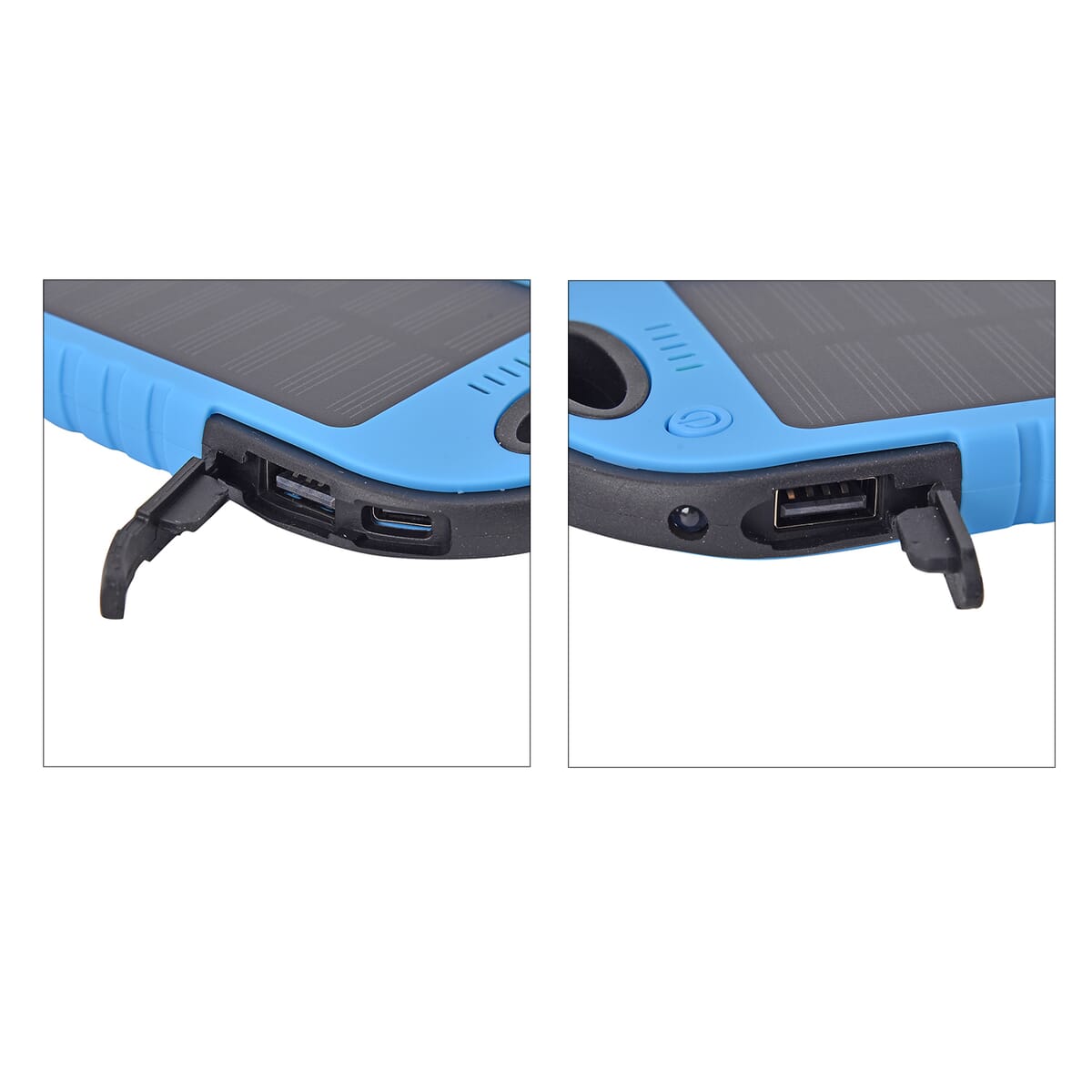 Homesmart Sky Blue Carabiner Solar 5000 mAh Battery Charger with USB & Emergency LED Torch image number 6