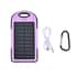 Homesmart Purple Carabiner Solar 5000 mAh Battery Charger with USB & Emergency LED Torch image number 0