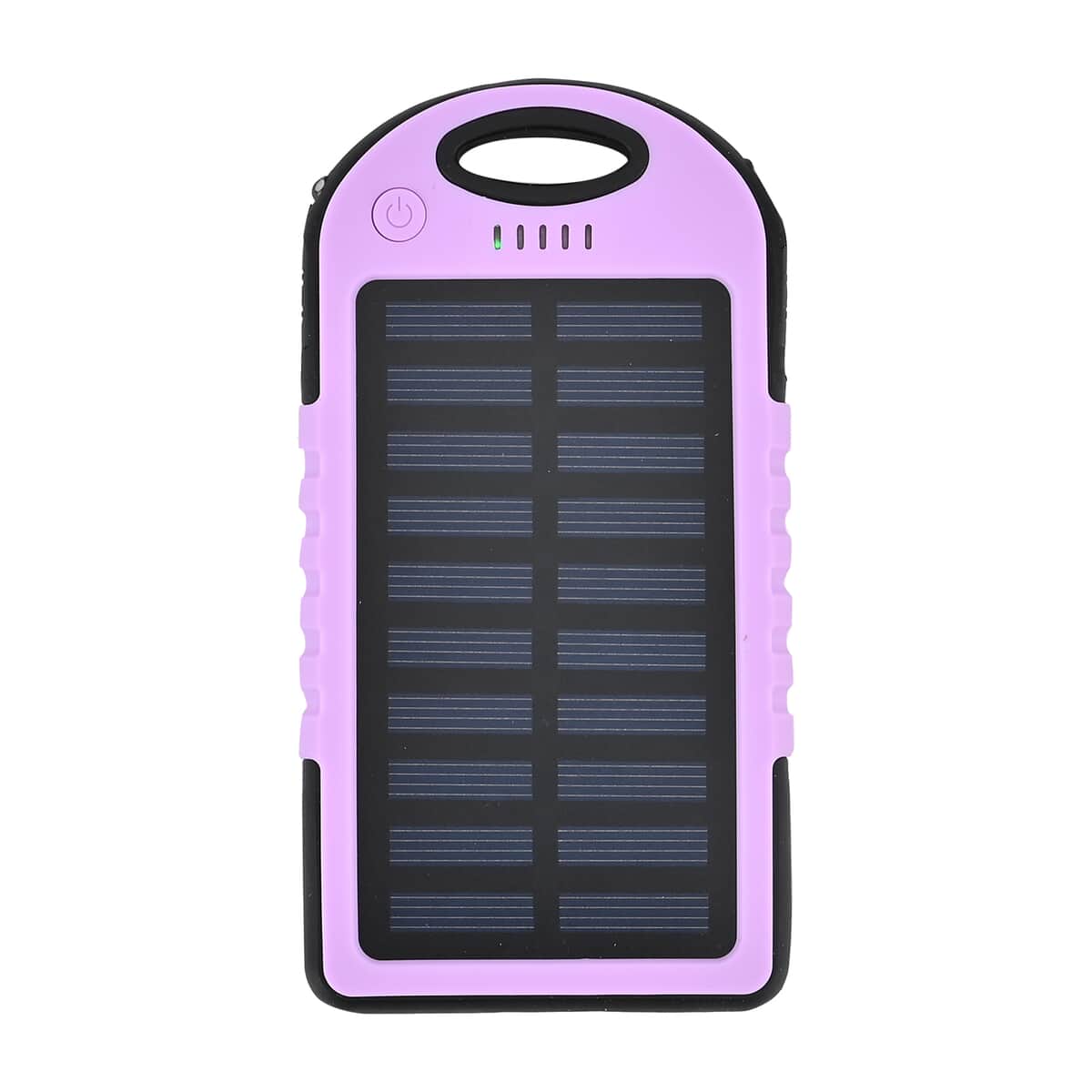 Homesmart Purple Carabiner Solar 5000 mAh Battery Charger with USB & Emergency LED Torch image number 2
