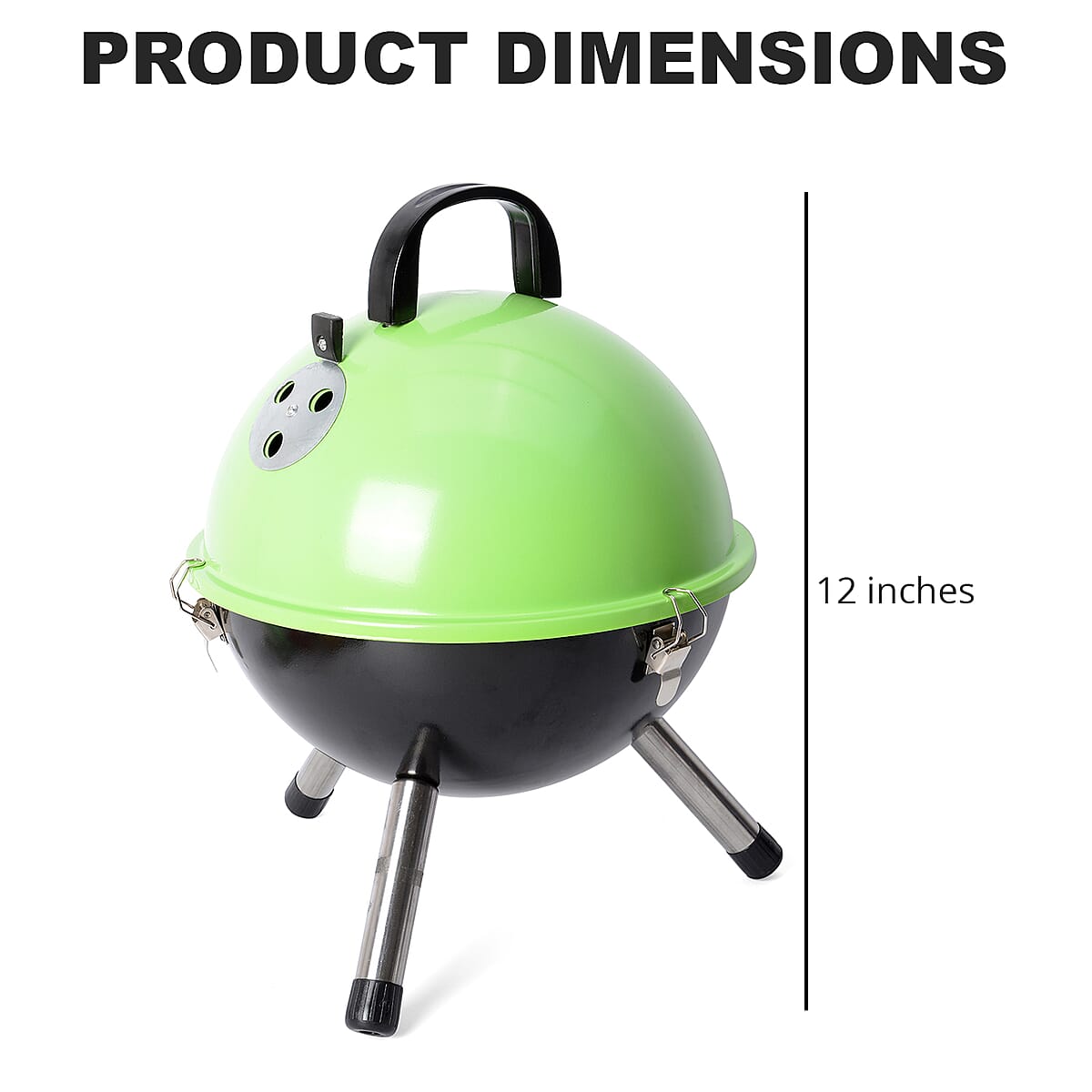 Red Mini Portable Charcoal Grill (12 in) image number 3