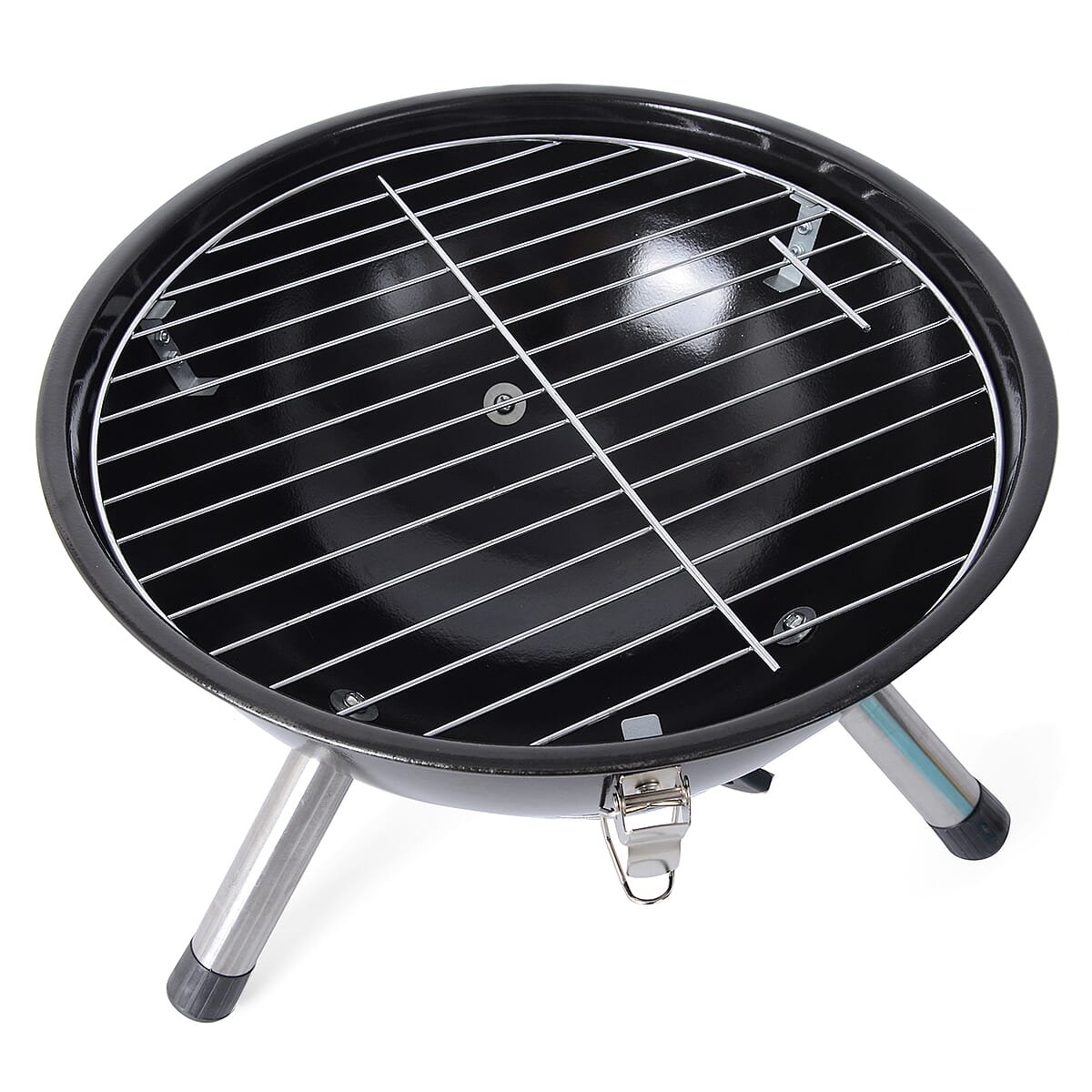 Blue Mini Portable Charcoal Grill image number 6