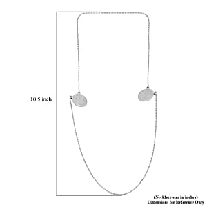 Double Ended Religious Necklace 14 Inches in Stainless Steel 11.10 Grams