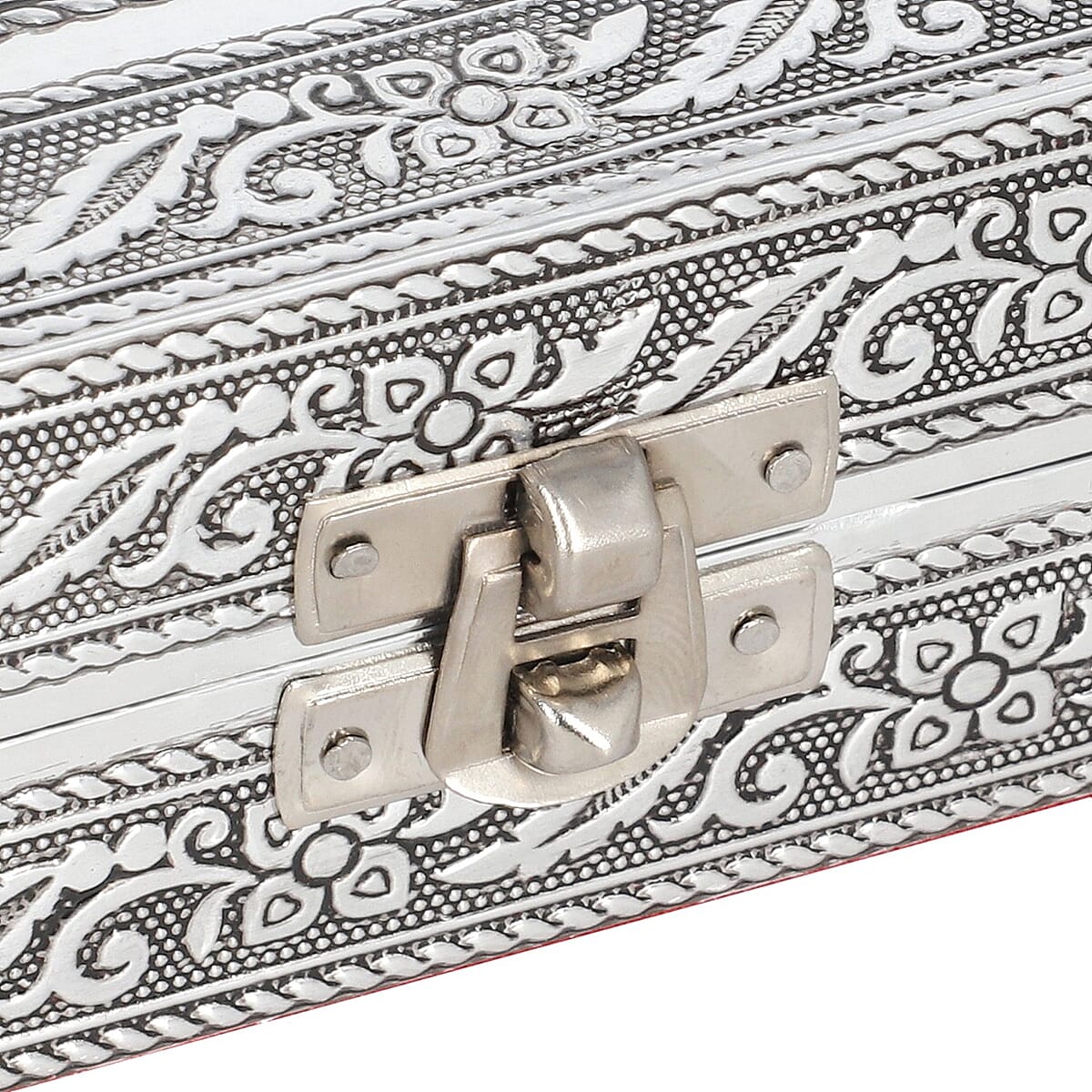 Handcrafted Aluminium Tree of Life Embossed Jewelry Box image number 6