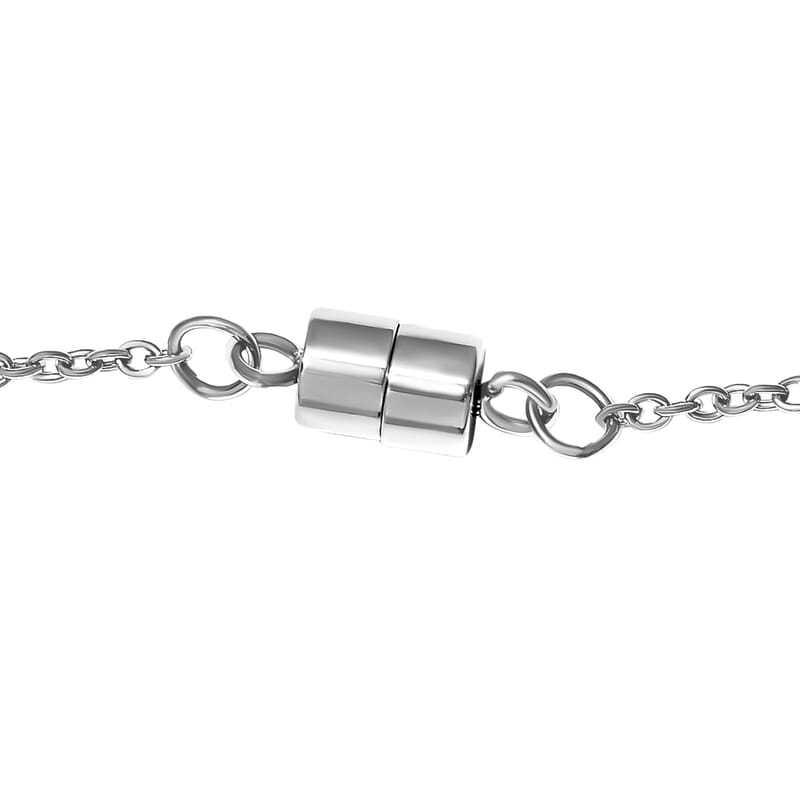 D'Joy Mozambique Garnet Necklace in Sterling Silver, Fashion Necklace For Women, Heart Necklace Silver (18 Inches) 3.10 ctw