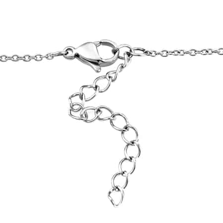 Mozambique Garnet Necklace in Sterling Silver, Fashion Necklace For Women, Heart Necklace Silver (18 Inches) image number 8