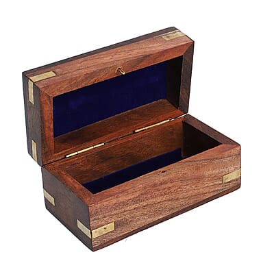 Handcrafted Fully Functional Telescope with Black Leather Stitched and Wooden Gift Box