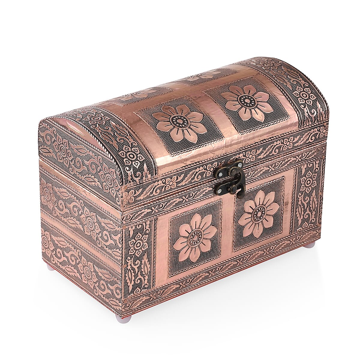 Handcrafted Treasure Box in Rosetone with Scratch Protection Interior image number 1