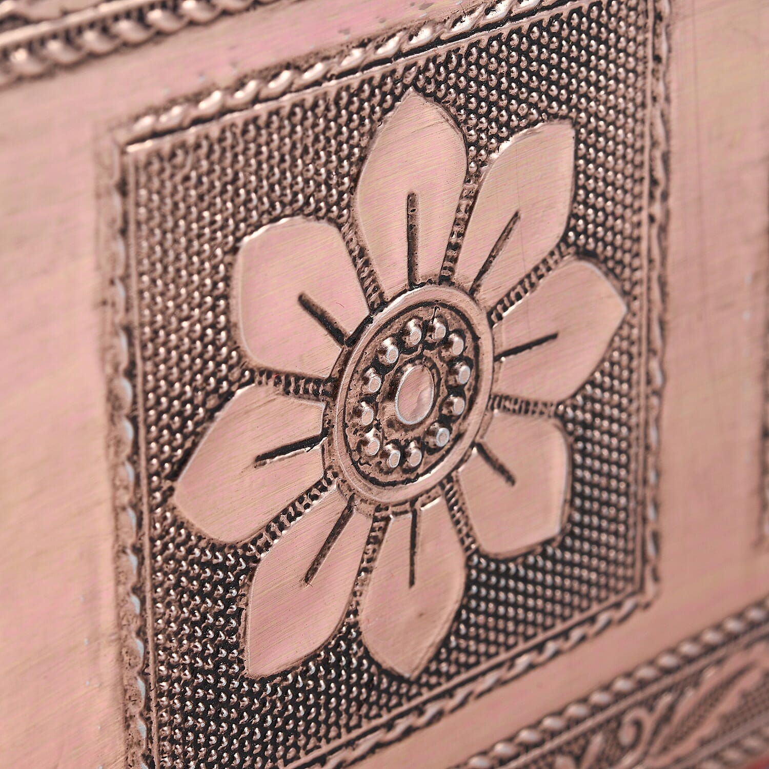 Handcrafted Treasure Box in Rosetone with Scratch Protection Interior