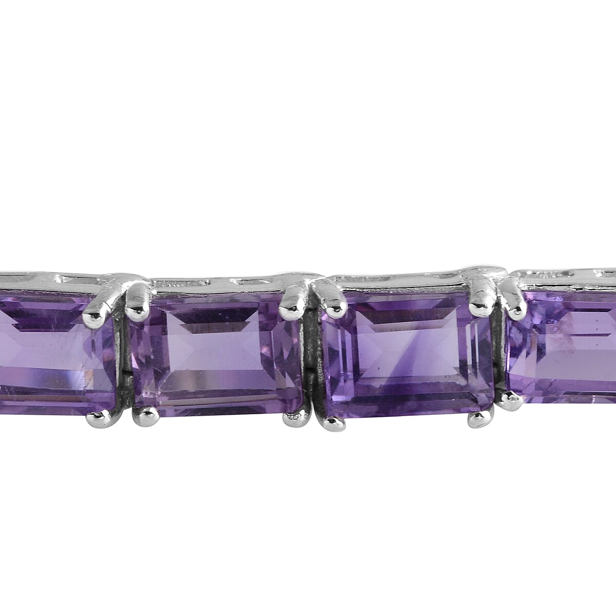 Amethyst Tennis Bracelet in Sterling Silver (7.50 In) 21.25 ctw image number 1