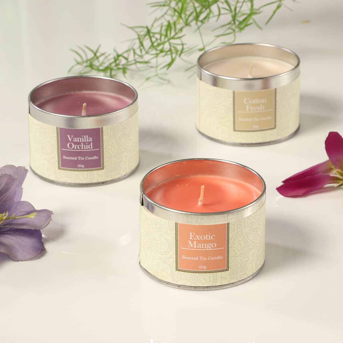 Set of 6 Travel Tin Scented Candles Fragrance image number 1