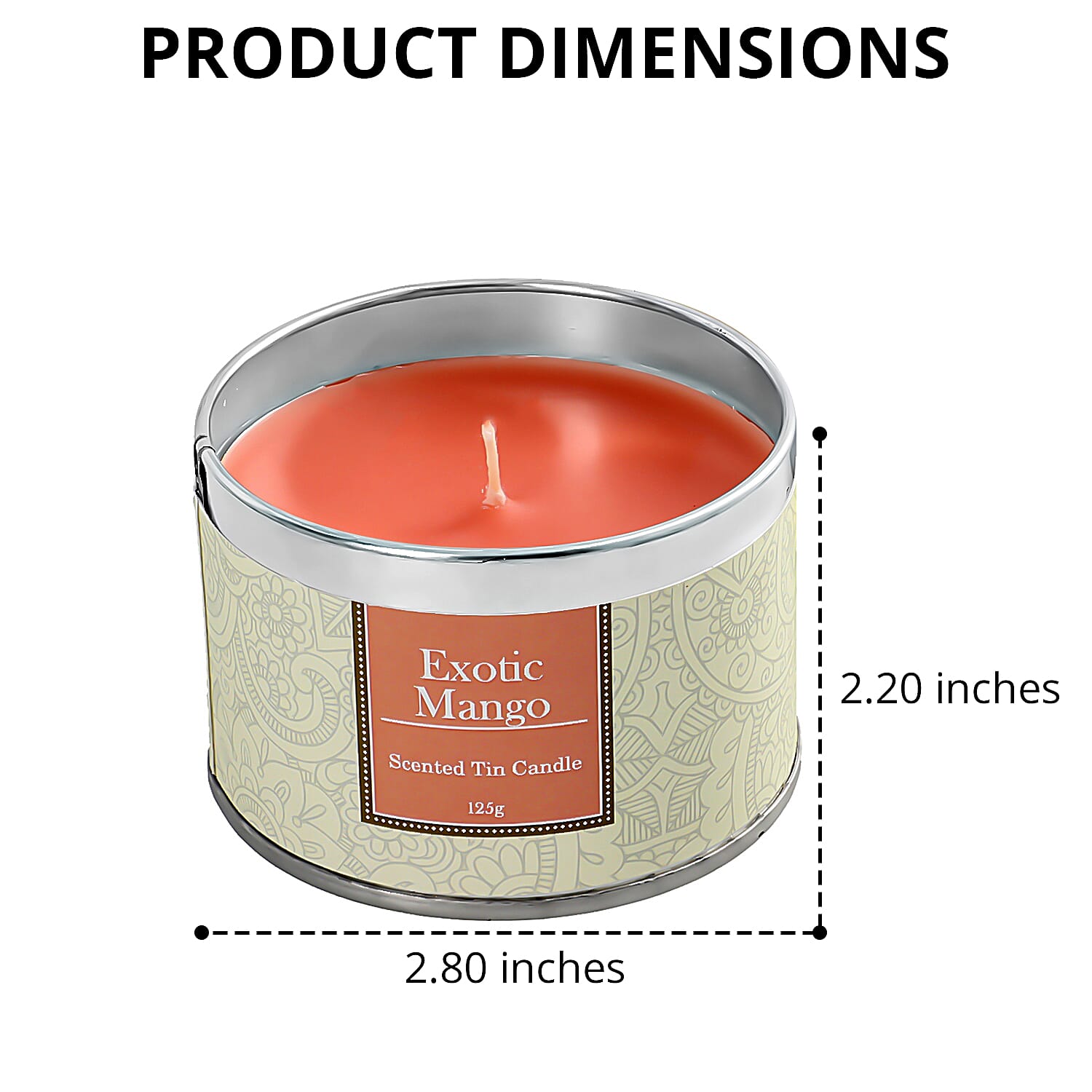 Set of 6 Travel Tin Scented Candles Fragrance