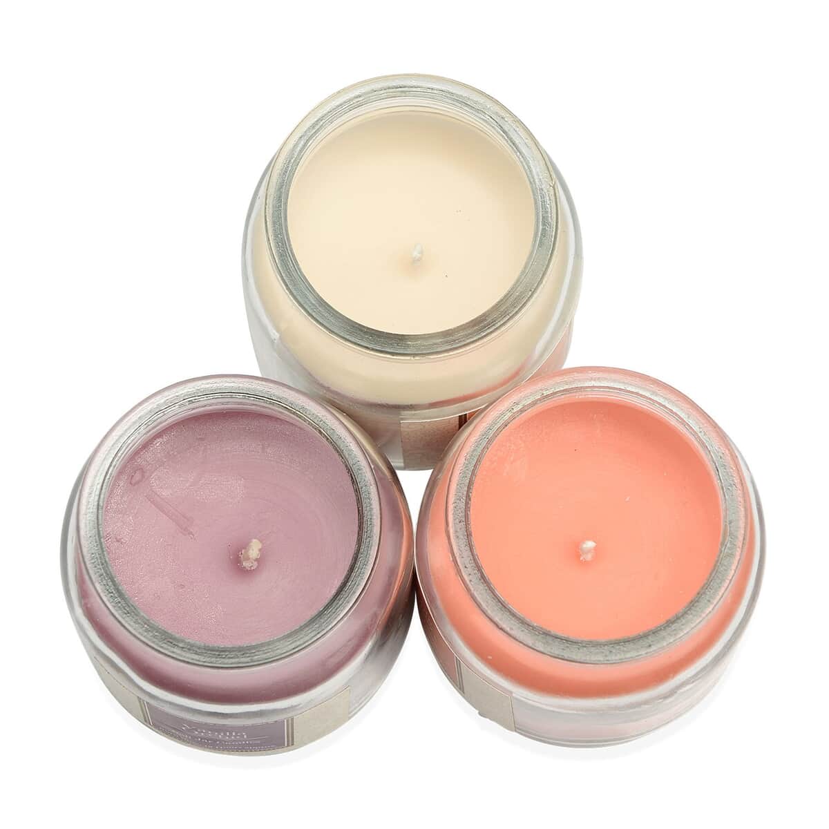 Set of 6 Bell Jar Wick Scented Candles, Reusable Mood Enhancing Candle Jars Gift Set (Scents: Exotic Mango, Vanilla Orchid, and Cotton Fresh) image number 4