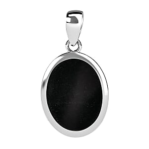 Abalone Shell Solitaire Pendant, Abalone Shell Pendant, Sterling Silver Pendant without Chain