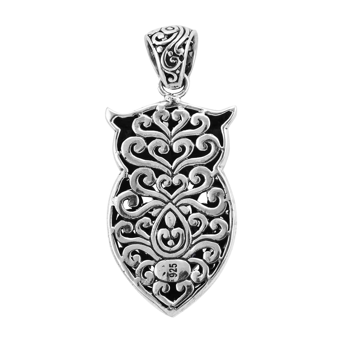 Bali Legacy Amethyst Owl Pendant in Sterling Silver 2.35 ctw  image number 4