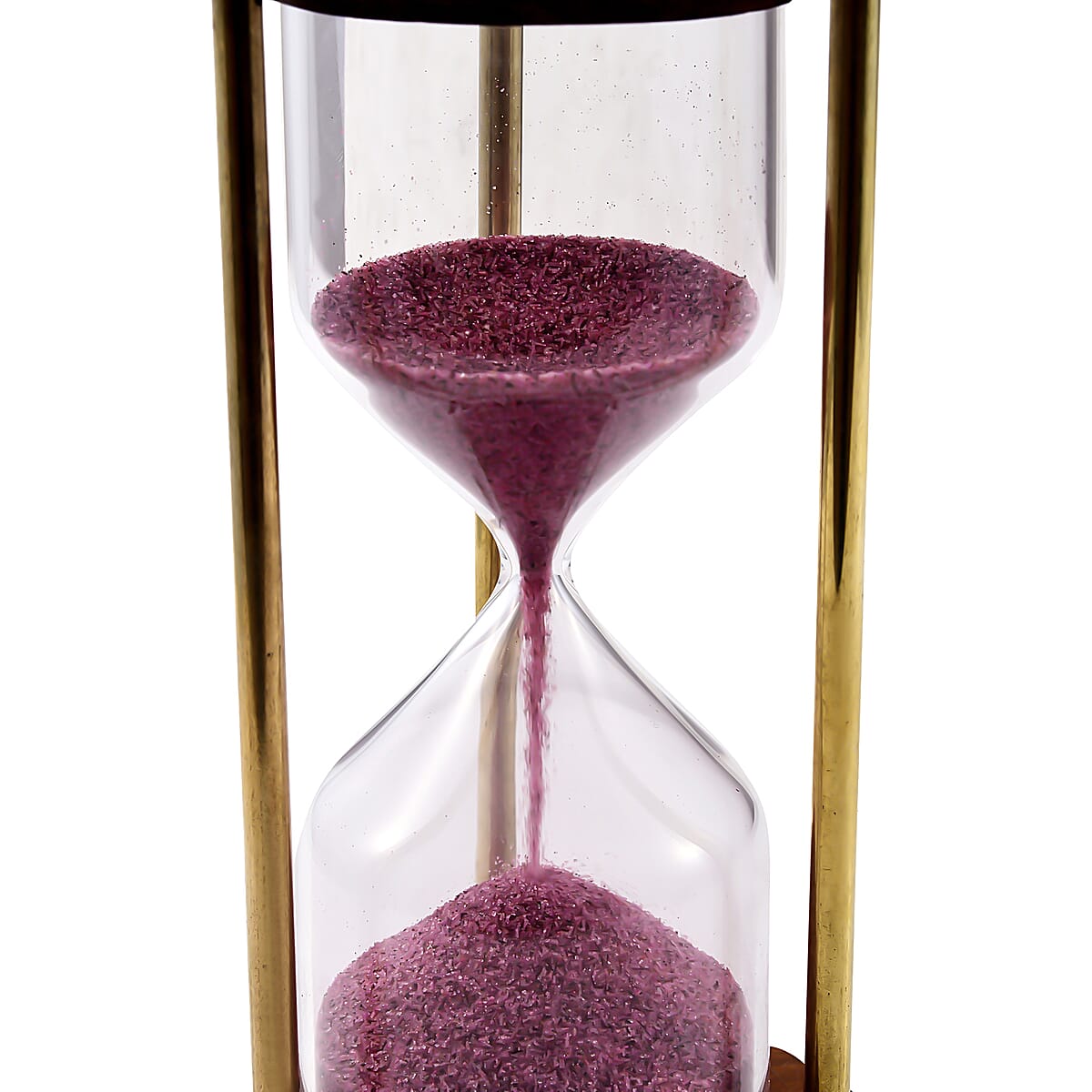 Value Buy Handcrafted Purple Sand Wooden Hourglass (5.5 in) (2 min) image number 4