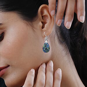 Abalone Shell Earrings in Sterling Silver