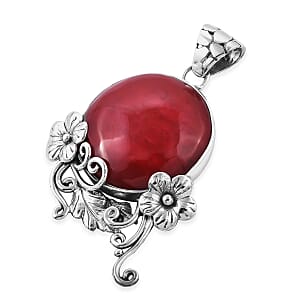 Sponge Coral Pendant without Chain in Sterling Silver