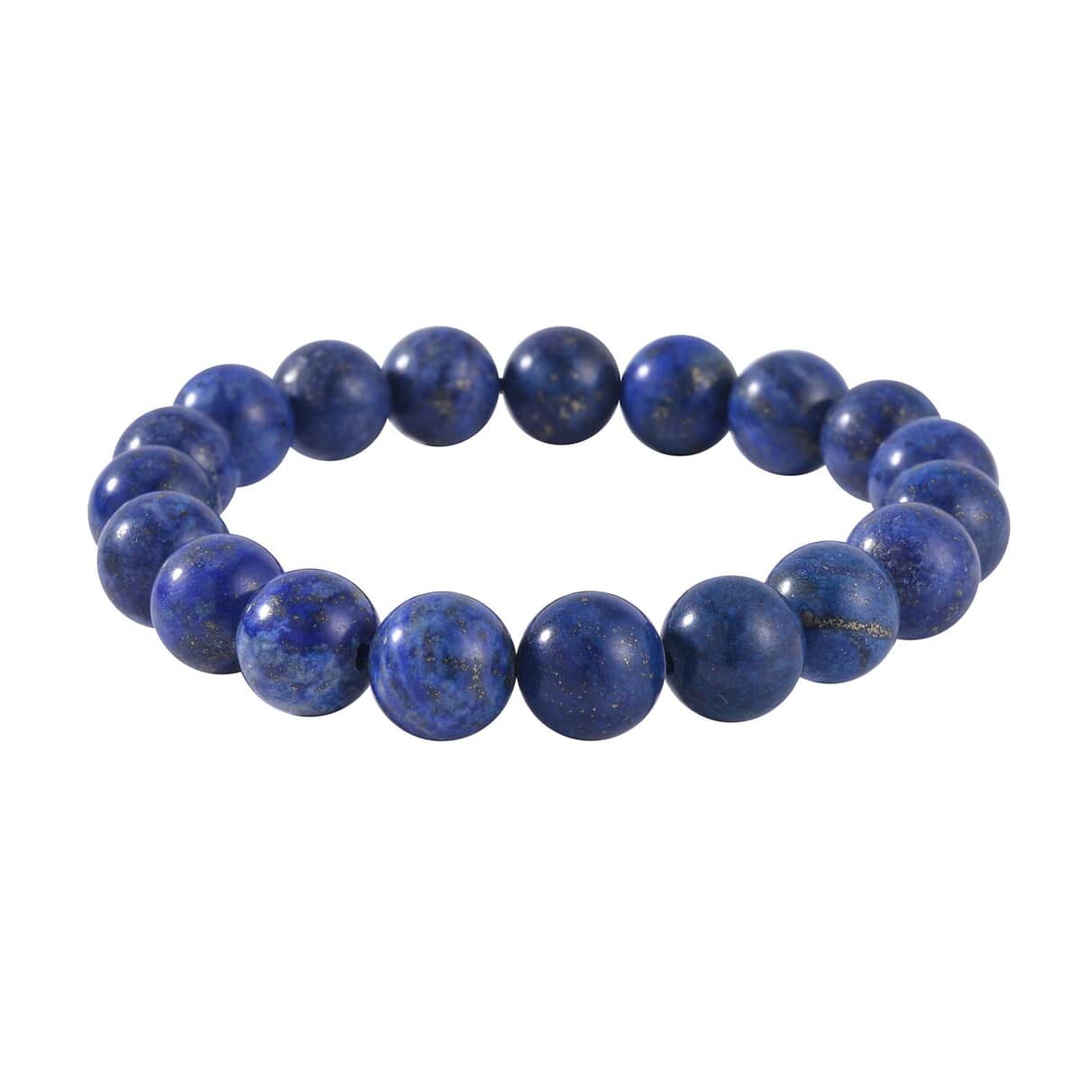 Lapis Lazuli Beaded Stretch Bracelet, Earrings and Necklace (18 Inches) with Lobster Clasp in Sterling Silver 211.00 ctw image number 5