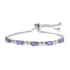 Amethyst Bolo Bracelet in Stainless Steel 2.15 ctw image number 0