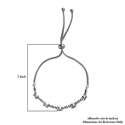 Sky Blue Topaz 2.75 ctw Bolo Bracelet in Stainless Steel