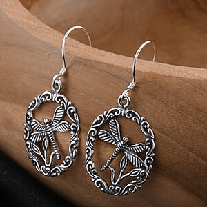Dragonfly Earrings in Sterling Silver 4.35 Grams