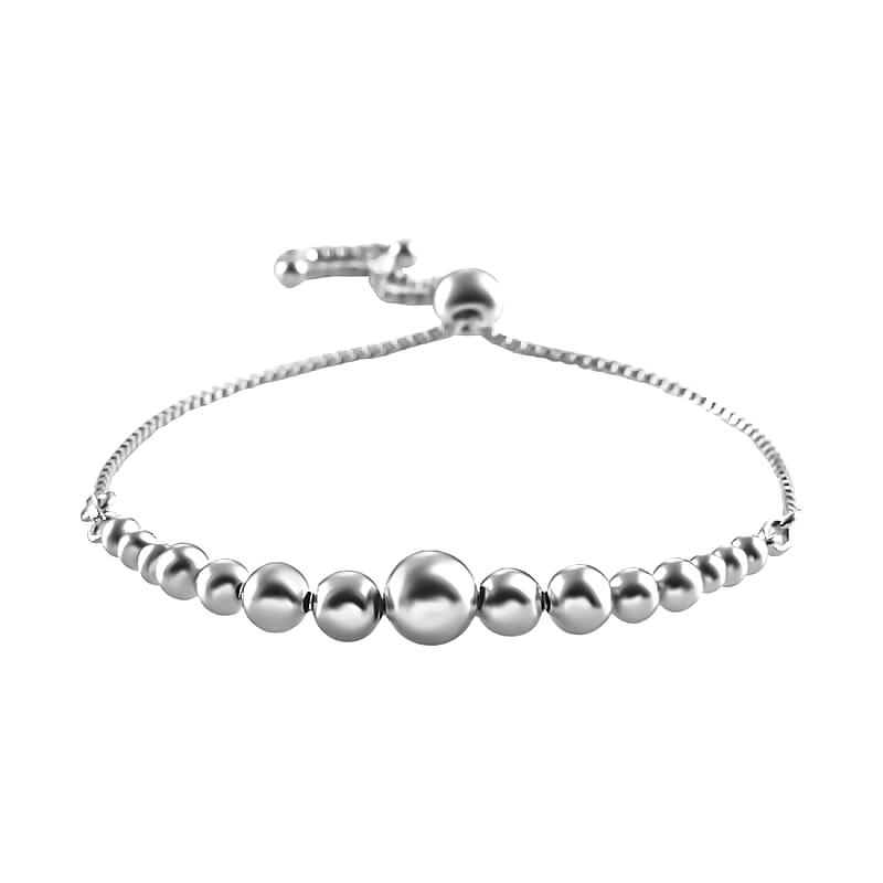 Sterling Silver Bolo Bracelet 4.40 Grams