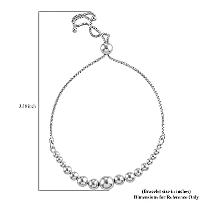 Sterling Silver Bolo Bracelet 4.40 Grams