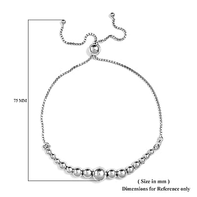 Sterling Silver Bolo Bracelet 4.40 Grams