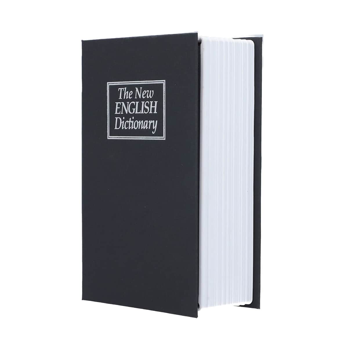 Small Dictionary Diversion Secret Hidden Book Safe with Key Lock - Black image number 1