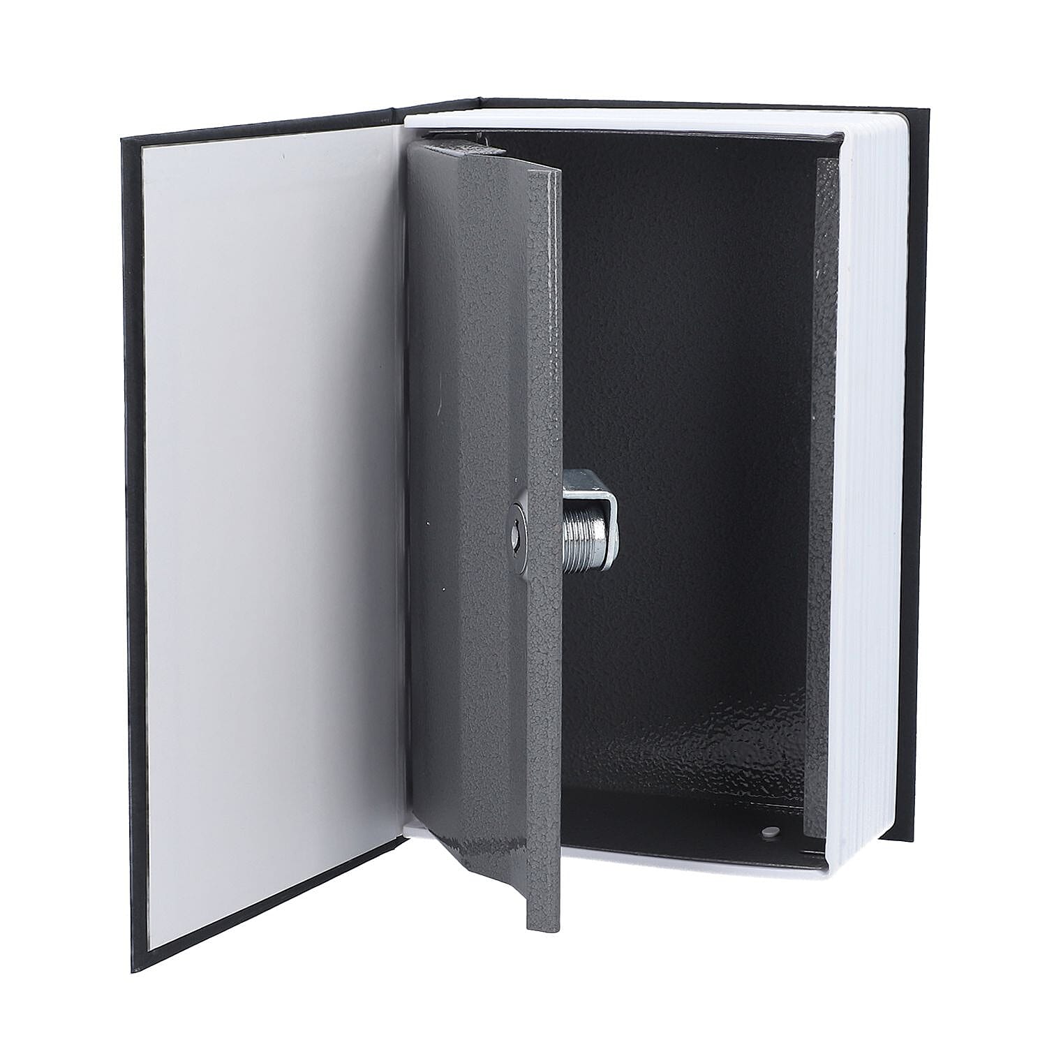 Small Dictionary Diversion Secret Hidden Book Safe with Key Lock - Black