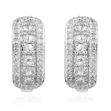 Diamond Earrings in Sterling Silver 0.65 ctw image number 0