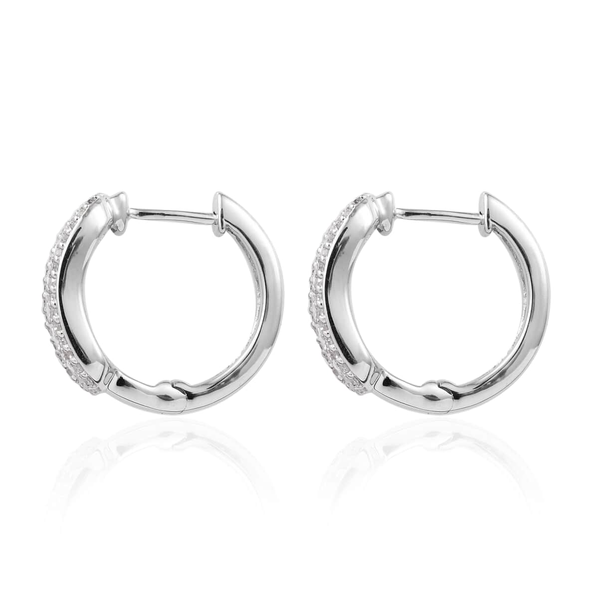 Diamond Earrings in Sterling Silver 0.65 ctw image number 2