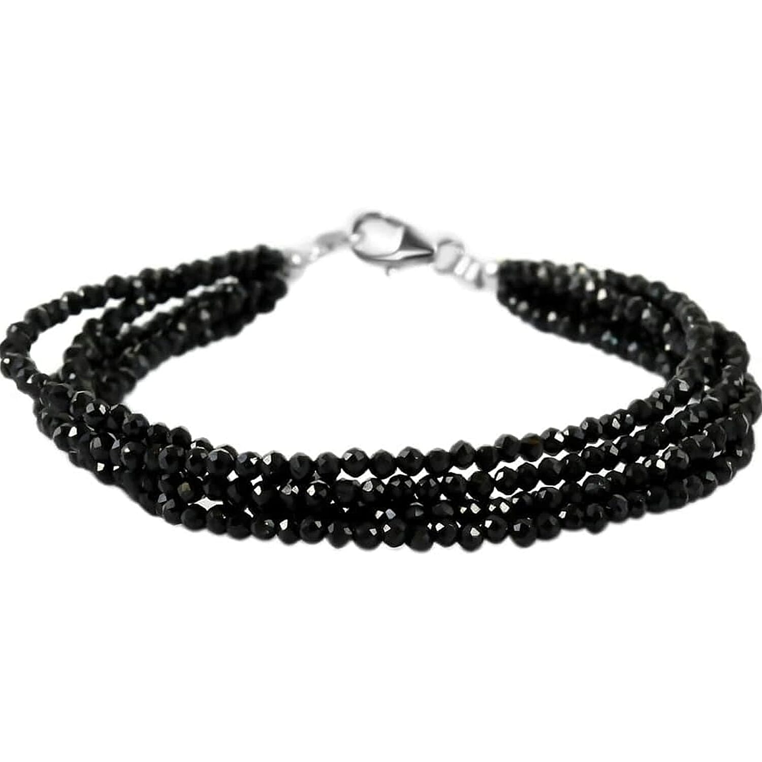 Buy Thai Black Spinel 22.00 ctw Beaded Multi Strand Bracelet