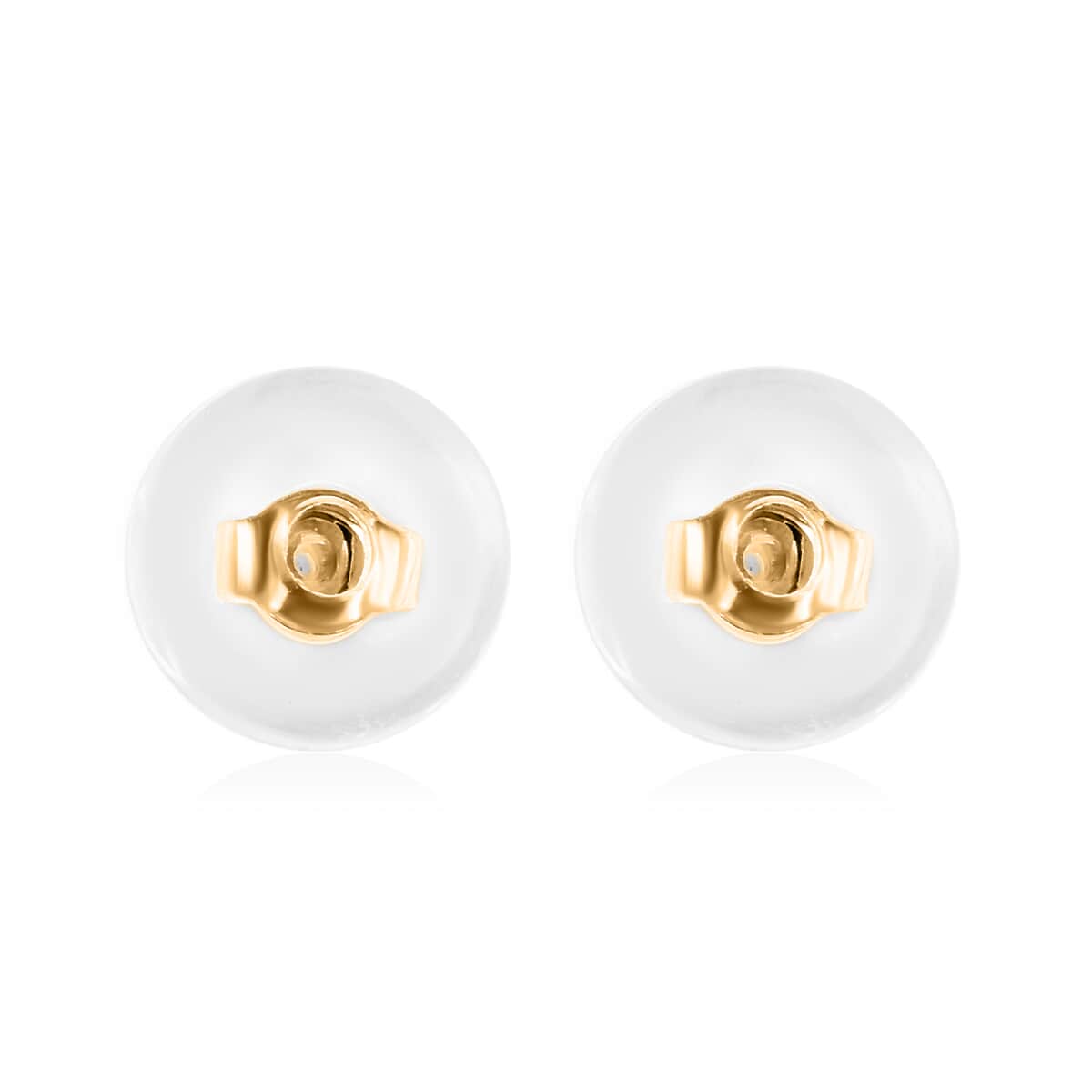 Set of 9 Silicone Round Ear Nut in 14K Yellow Gold and Rose Gold Over & Sterling Silver image number 3