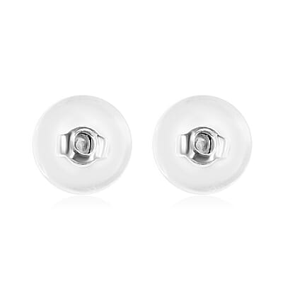 Set of 9 Silicone Round Ear Nut in 14K Yellow Gold and Rose Gold Over & Sterling Silver
