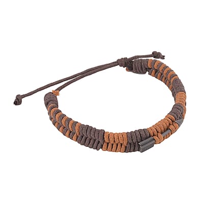 Set of 5 Tigers Eye, Chroma, Faux Leather, Men's Bracelets (Adjustable, Stretch) 154.00 ctw