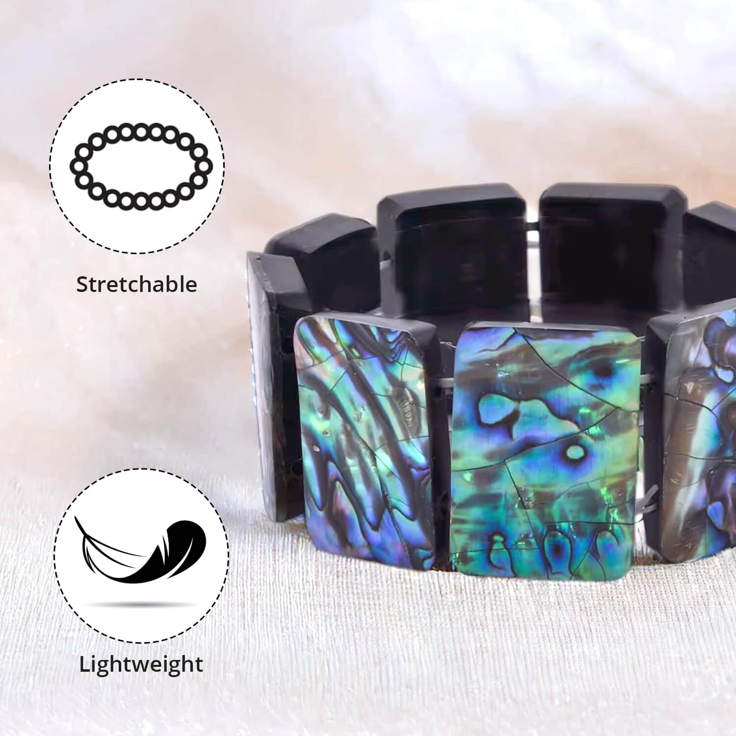 Abalone on sale stretch bracelet