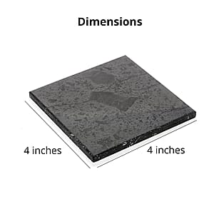 Shungite Square Tile 10cm Approx. 788.00 ctw